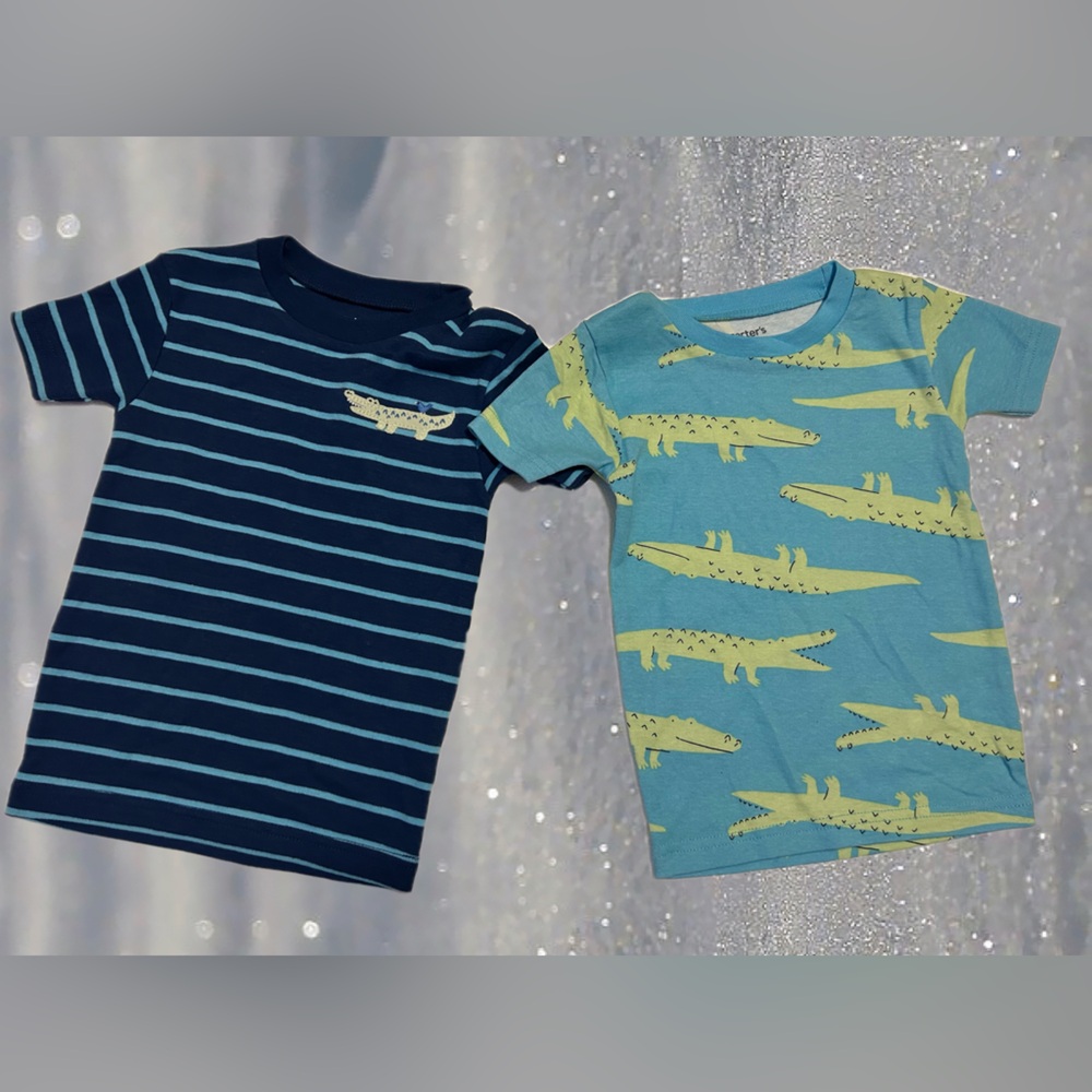 Just one you By Carter's Blue and Green Crocodile Matching Set